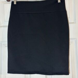 Black pencil skirt.